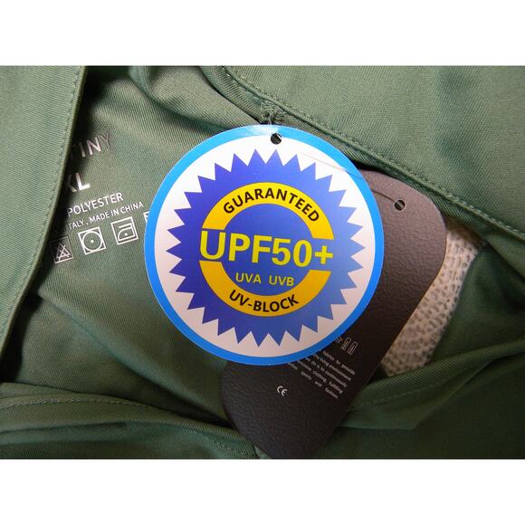 Santiny Sleeveless Polo Shirt Tank Green UPF 50+ Lightweight Golf Tennis Top - Picture 4 of 9